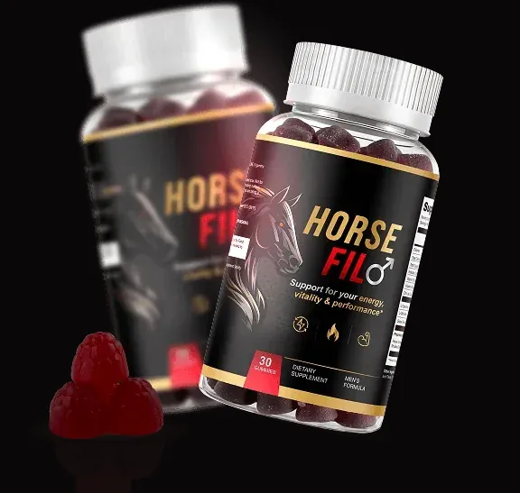 HorseFil men's vitality gummy bottle