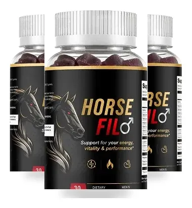 HorseFil men's vitality gummy three-bottle package